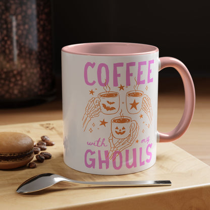Cute Ghouls Halloween Coffee Mug - Starry Skies Austin