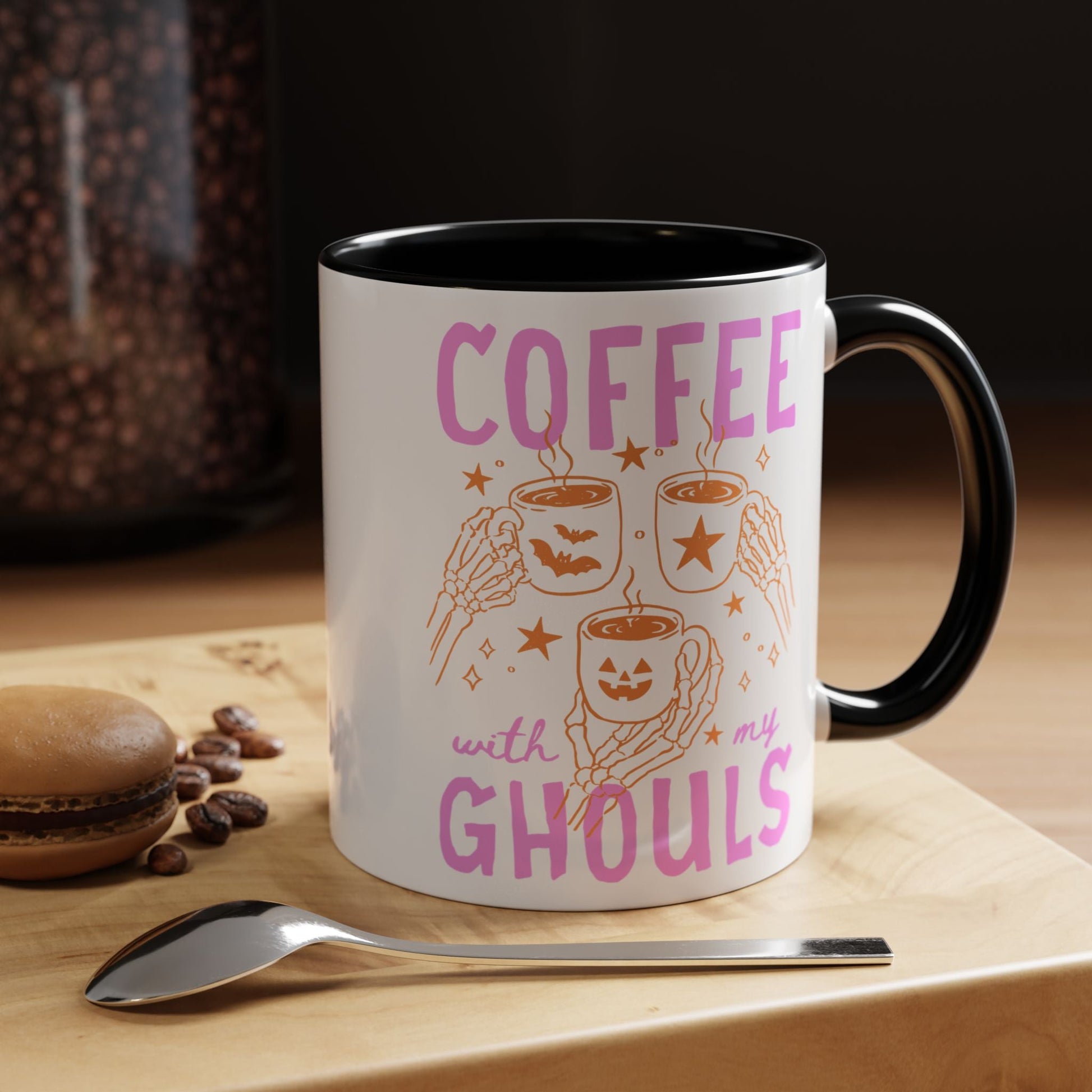 Cute Ghouls Halloween Coffee Mug - Starry Skies Austin