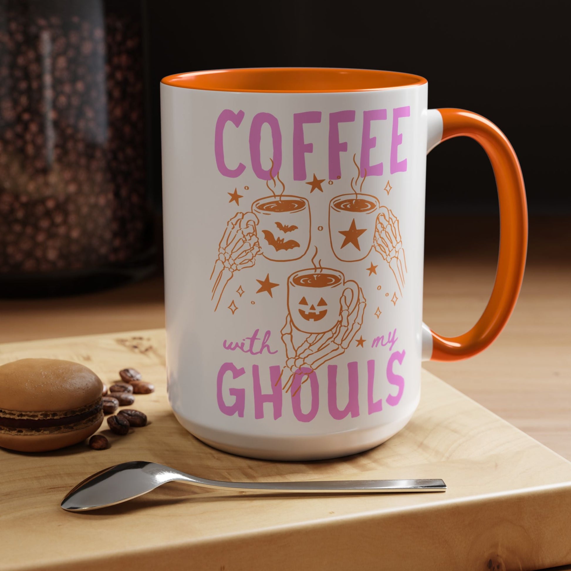 Cute Ghouls Halloween Coffee Mug - Starry Skies Austin