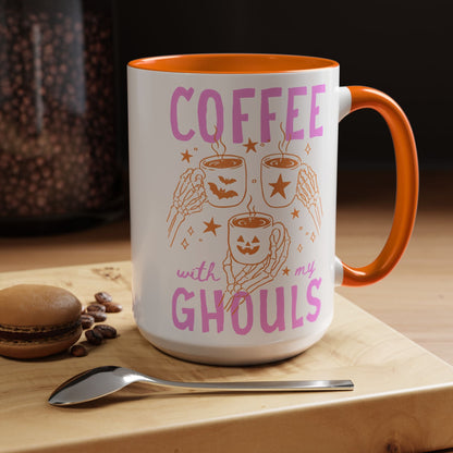 Cute Ghouls Halloween Coffee Mug - Starry Skies Austin
