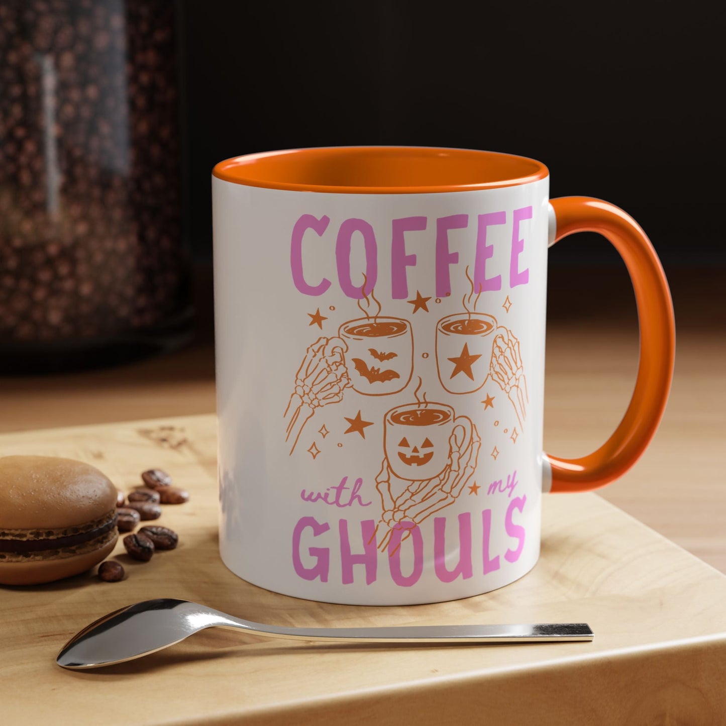 Cute Ghouls Halloween Coffee Mug - Starry Skies Austin