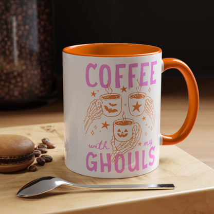 Cute Ghouls Halloween Coffee Mug - Starry Skies Austin