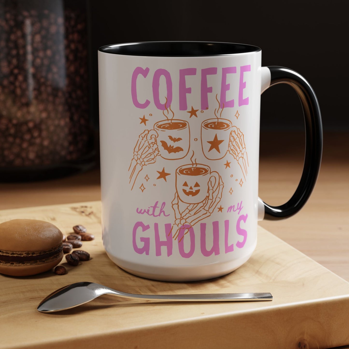 Cute Ghouls Halloween Coffee Mug - Starry Skies Austin