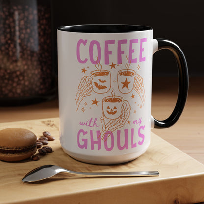 Cute Ghouls Halloween Coffee Mug - Starry Skies Austin