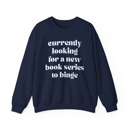 Cute Monochromatic Book Lover Sweatshirt - Starry Skies Austin