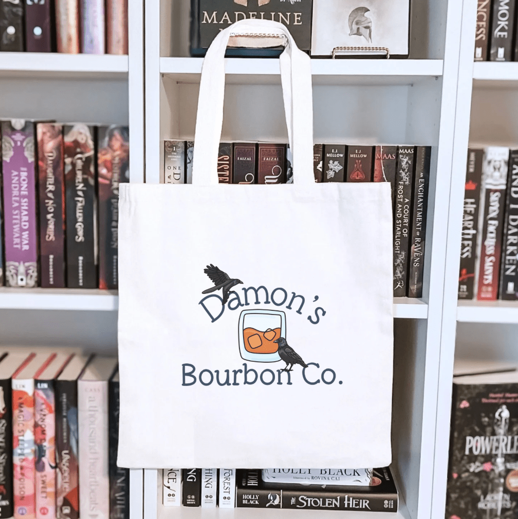 Damon's Bourbon Co. TVD Sublimated Canvas Tote Bag - Starry Skies Austin