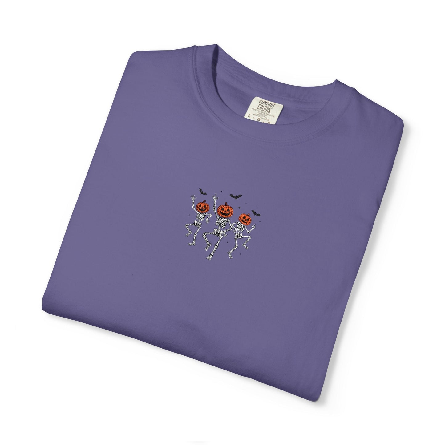 Dancing Skeletons Embroidered T-Shirt - Starry Skies Austin