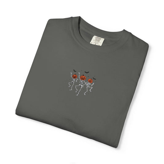 Dancing Skeletons Embroidered T-Shirt - Starry Skies Austin