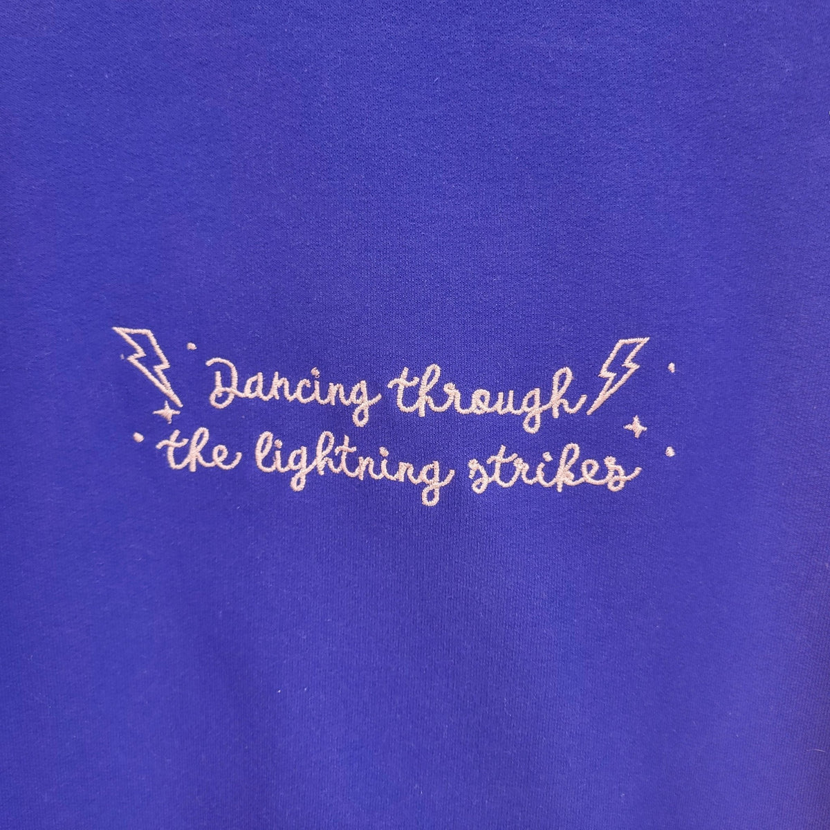 Dancing Through The Lightning Strikes Eras Embroidered Tops - Starry Skies Austin