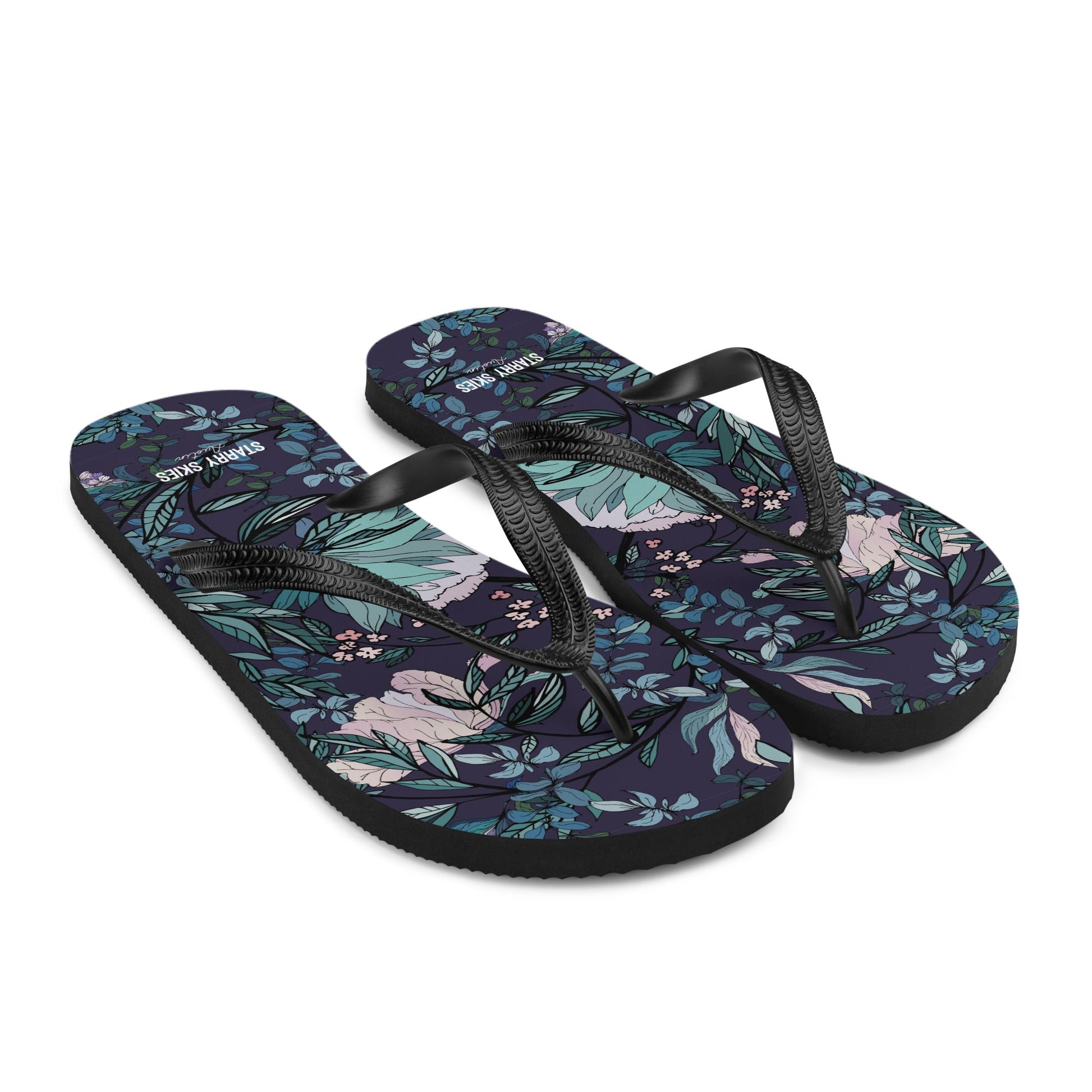 Dark Fae Forest Flip - Flops - Starry Skies Austin