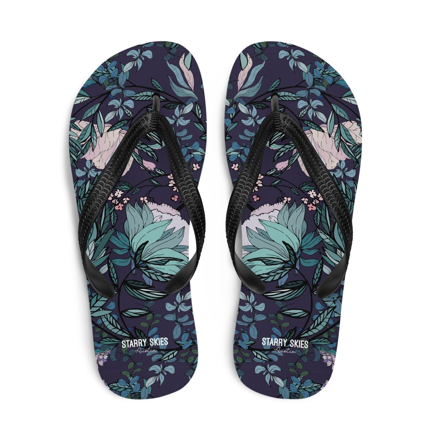 Dark Fae Forest Flip - Flops - Starry Skies Austin