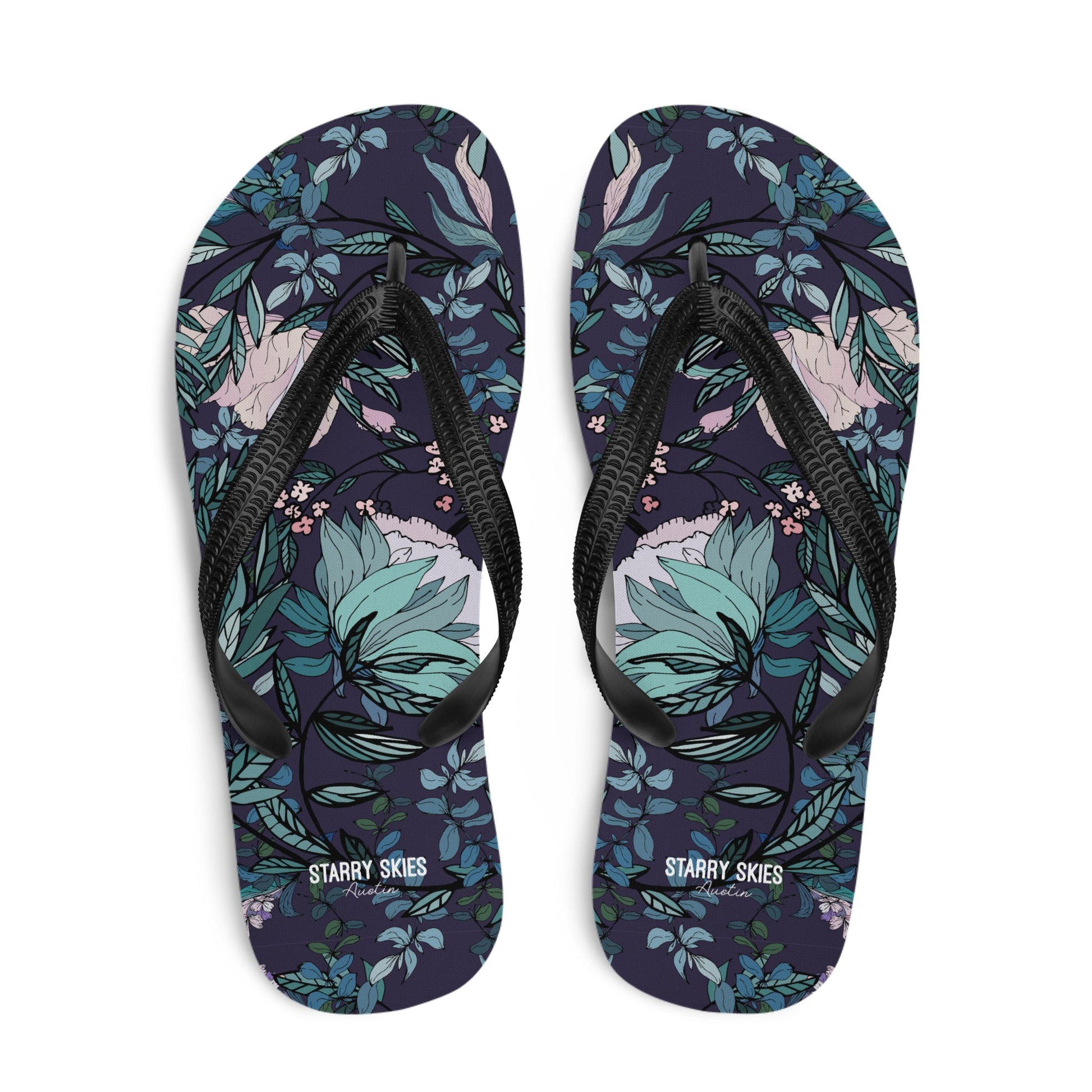 Dark Fae Forest Flip - Flops - Starry Skies Austin