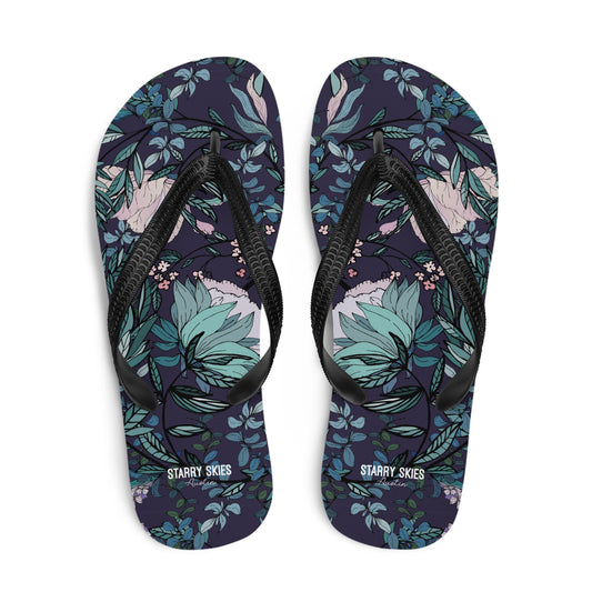 Dark Fae Forest Flip - Flops - Starry Skies Austin