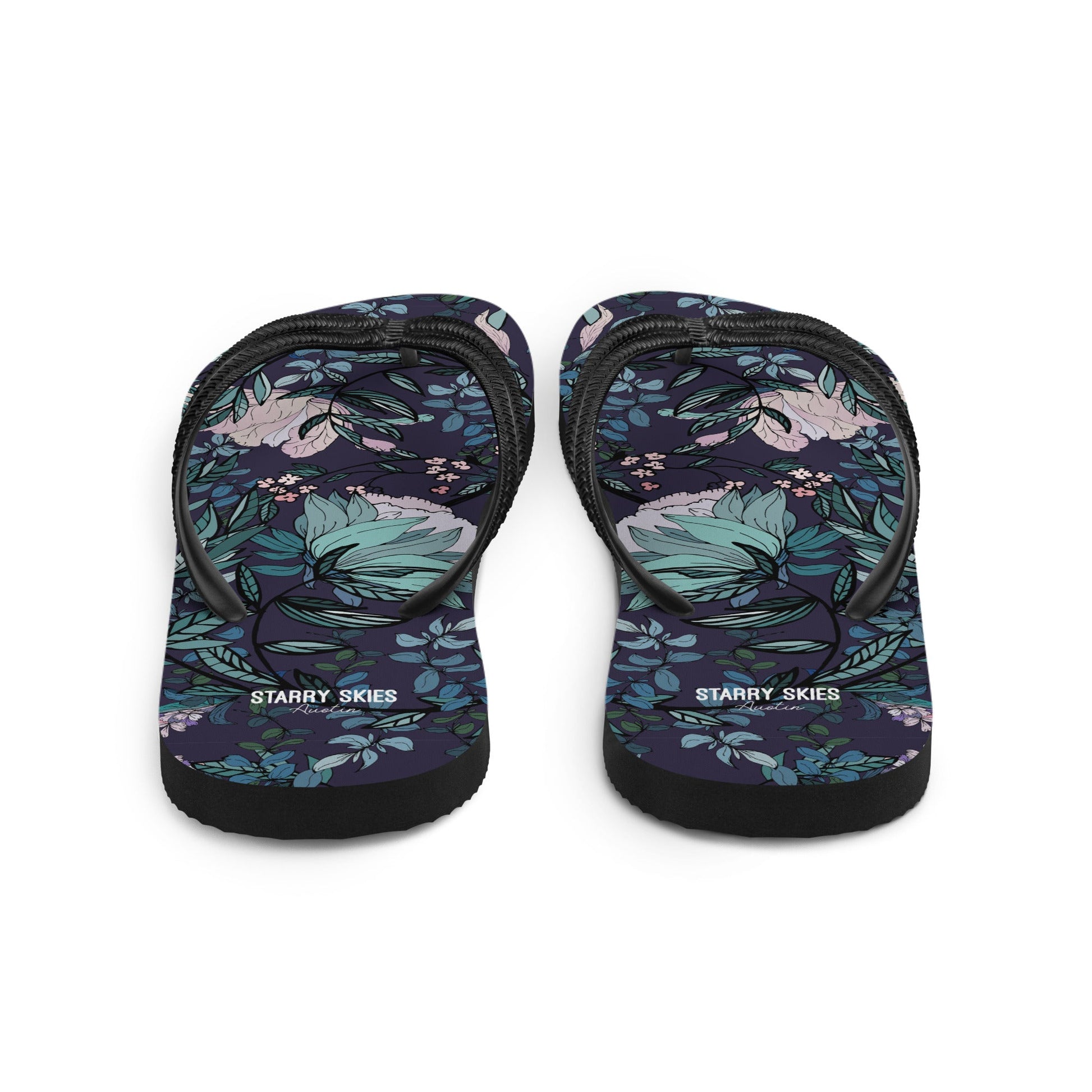 Dark Fae Forest Flip - Flops - Starry Skies Austin