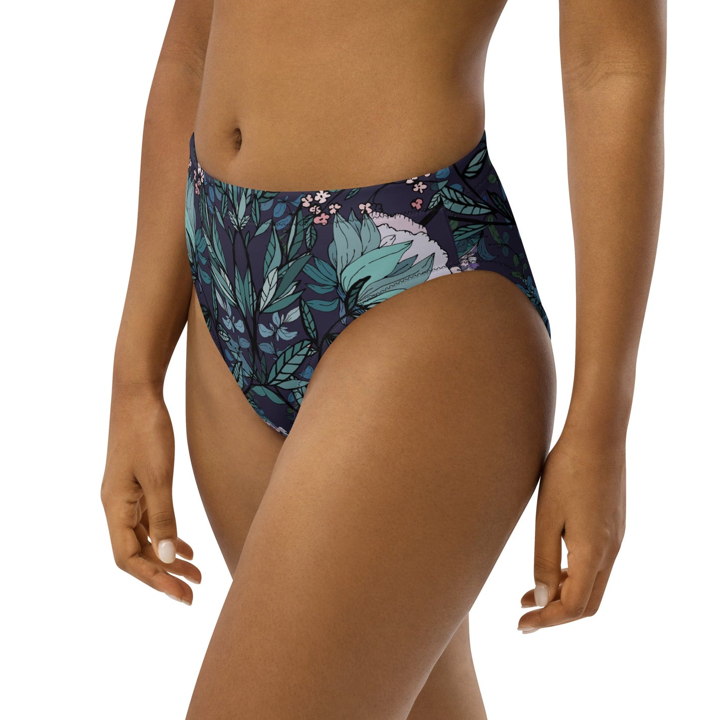 Dark Fae Forest High - Waisted Bikini Bottom - Starry Skies Austin