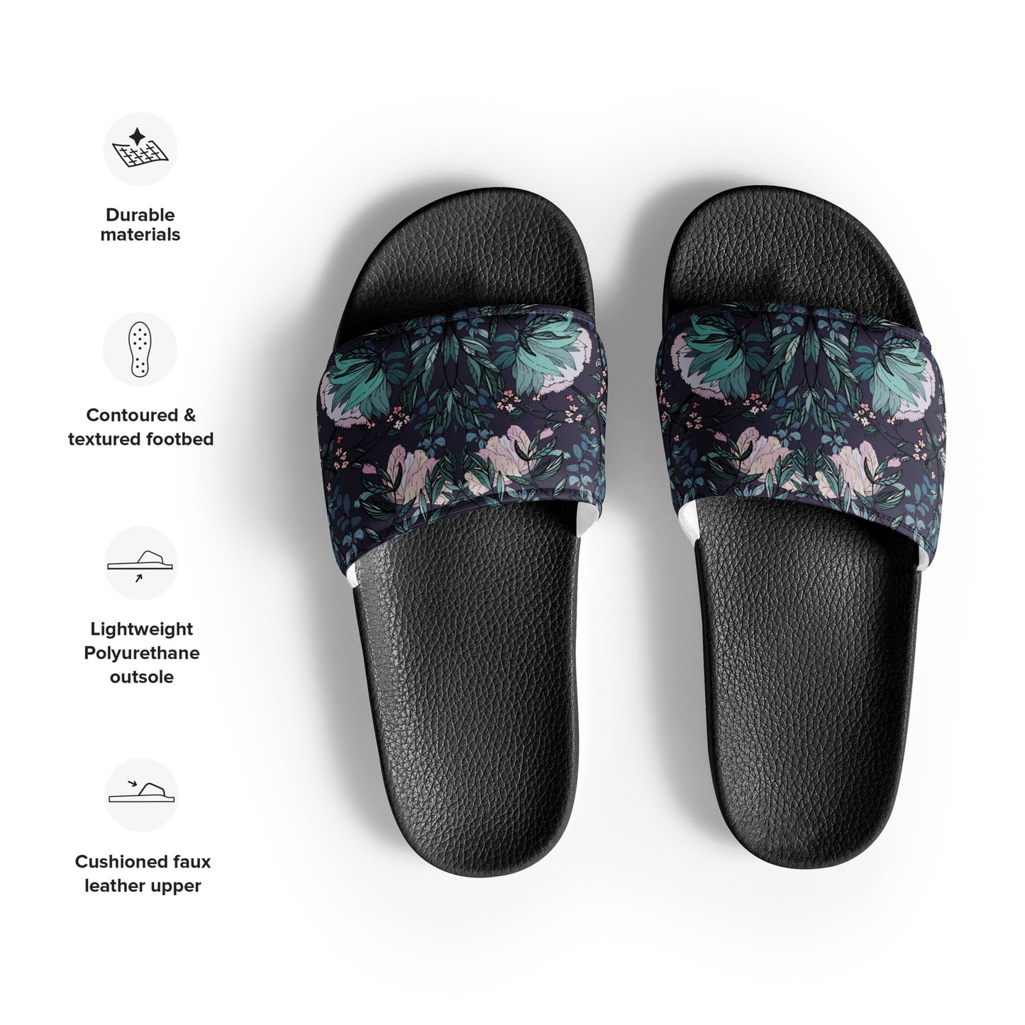 Dark Fae Forest Slide Sandals - Starry Skies Austin