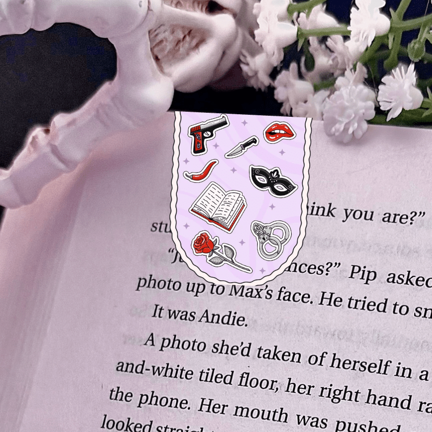 Dark Romance Symbols Magnetic Bookmark - Starry Skies Austin