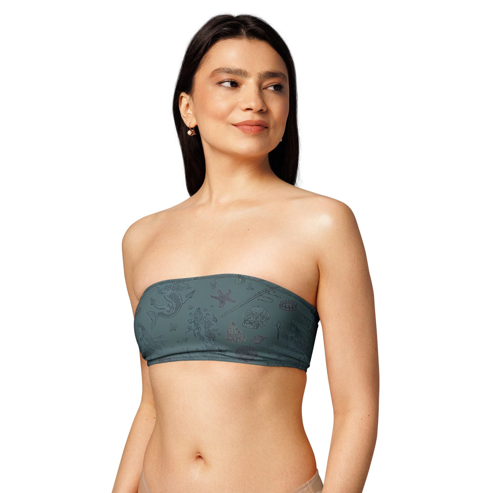 Dark Siren Bandeau Bikini Top - Starry Skies Austin