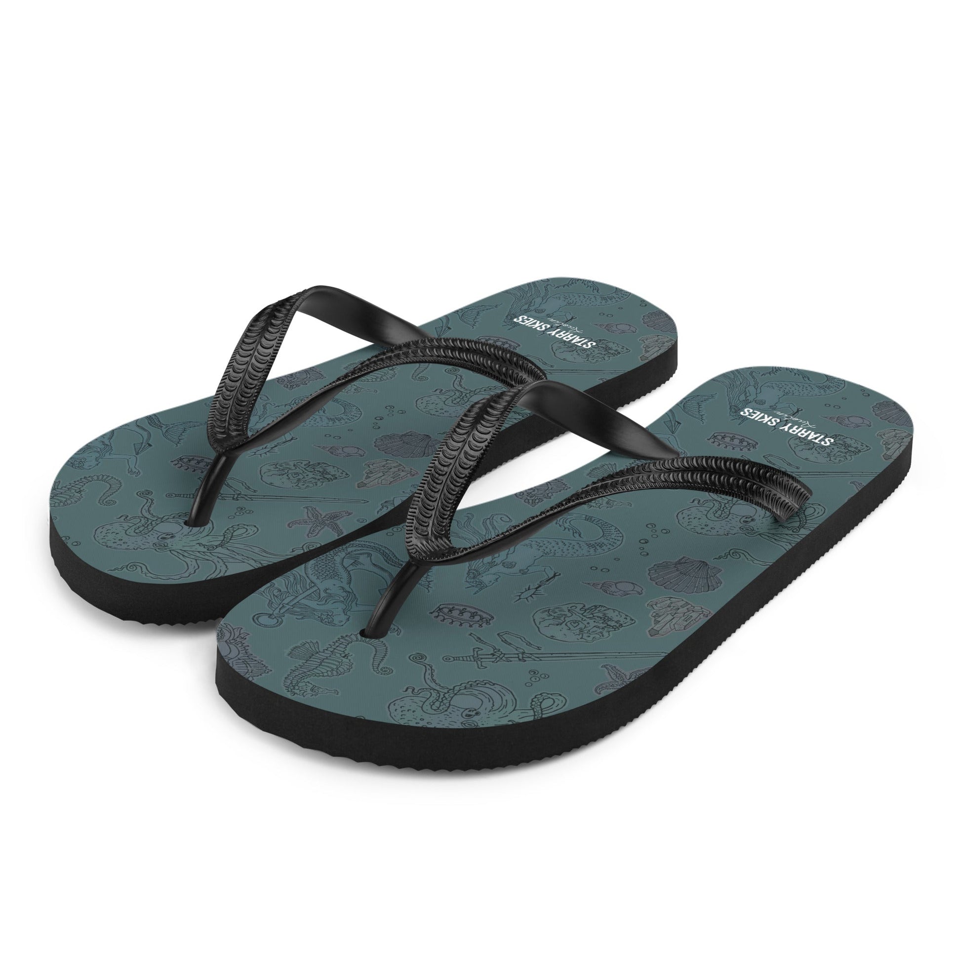 Dark Siren Flip - Flops - Starry Skies Austin