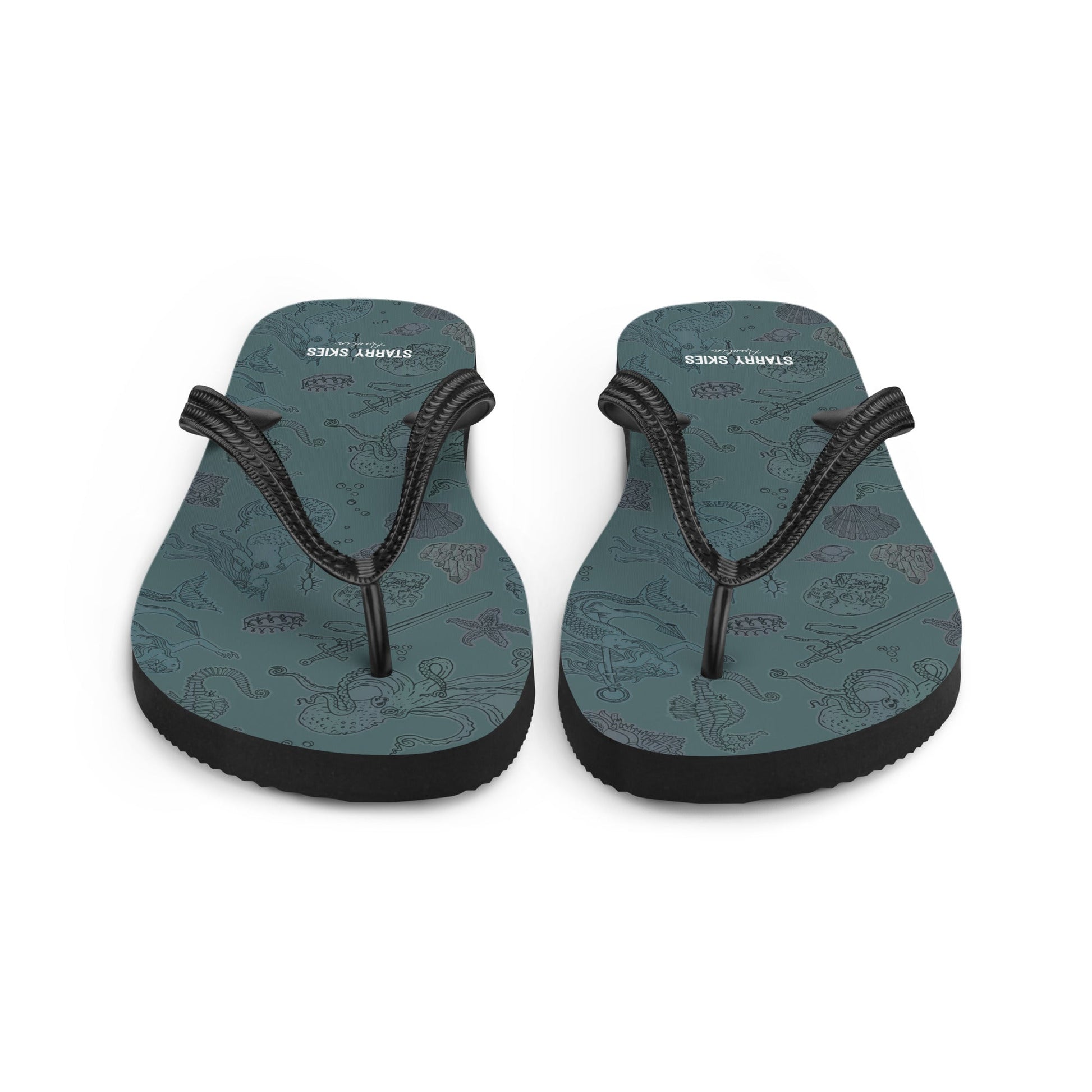 Dark Siren Flip - Flops - Starry Skies Austin