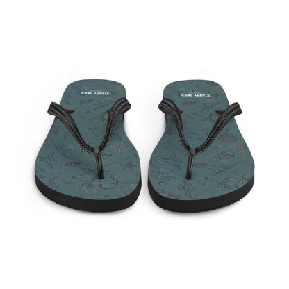 Dark Siren Flip - Flops - Starry Skies Austin