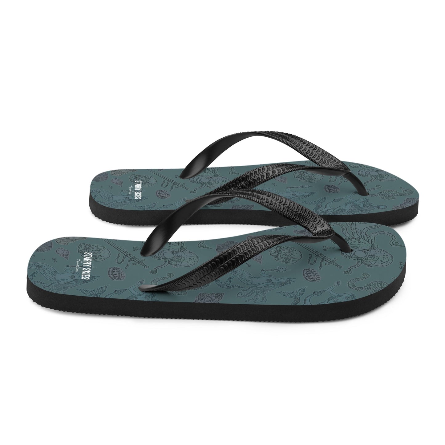 Dark Siren Flip - Flops - Starry Skies Austin