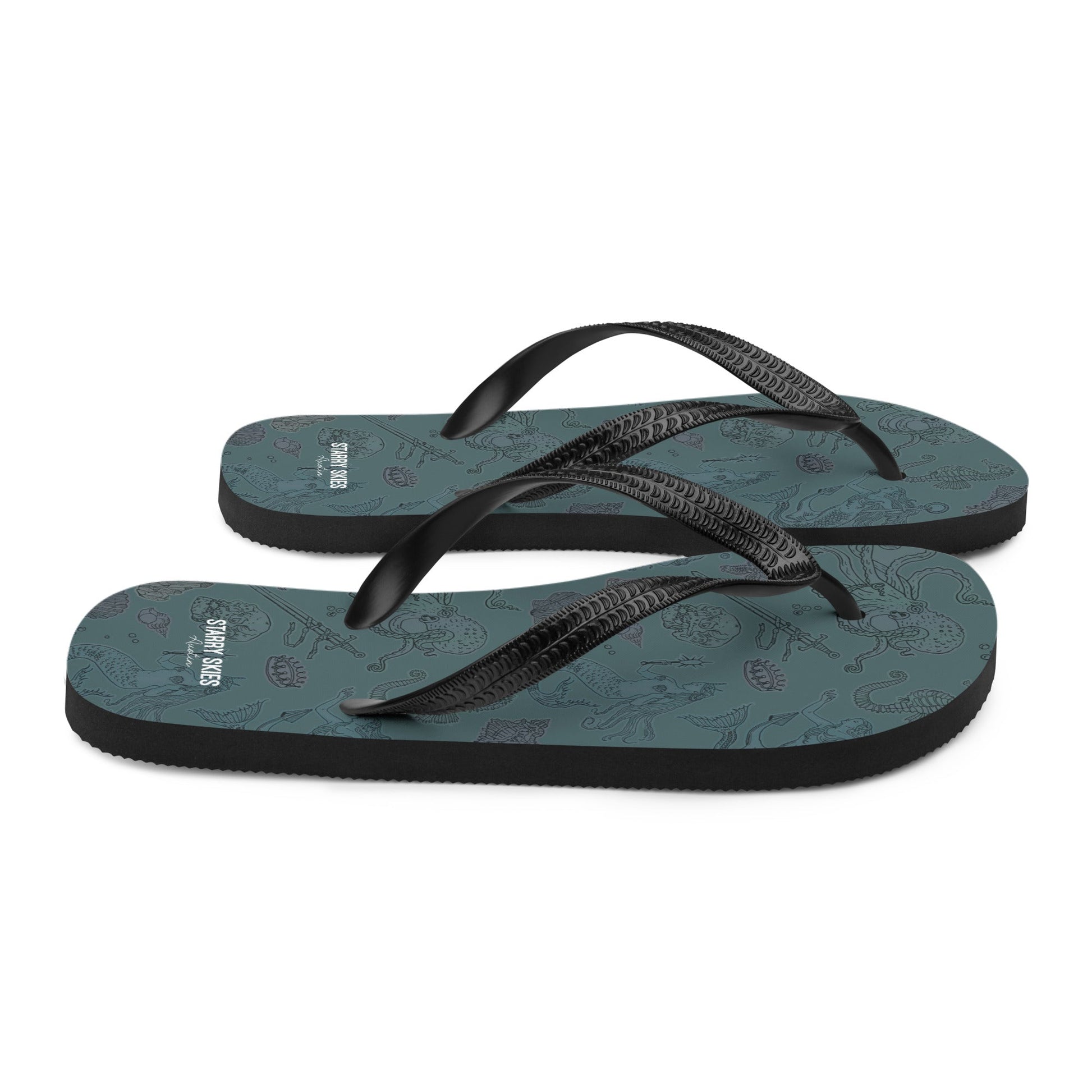 Dark Siren Flip - Flops - Starry Skies Austin