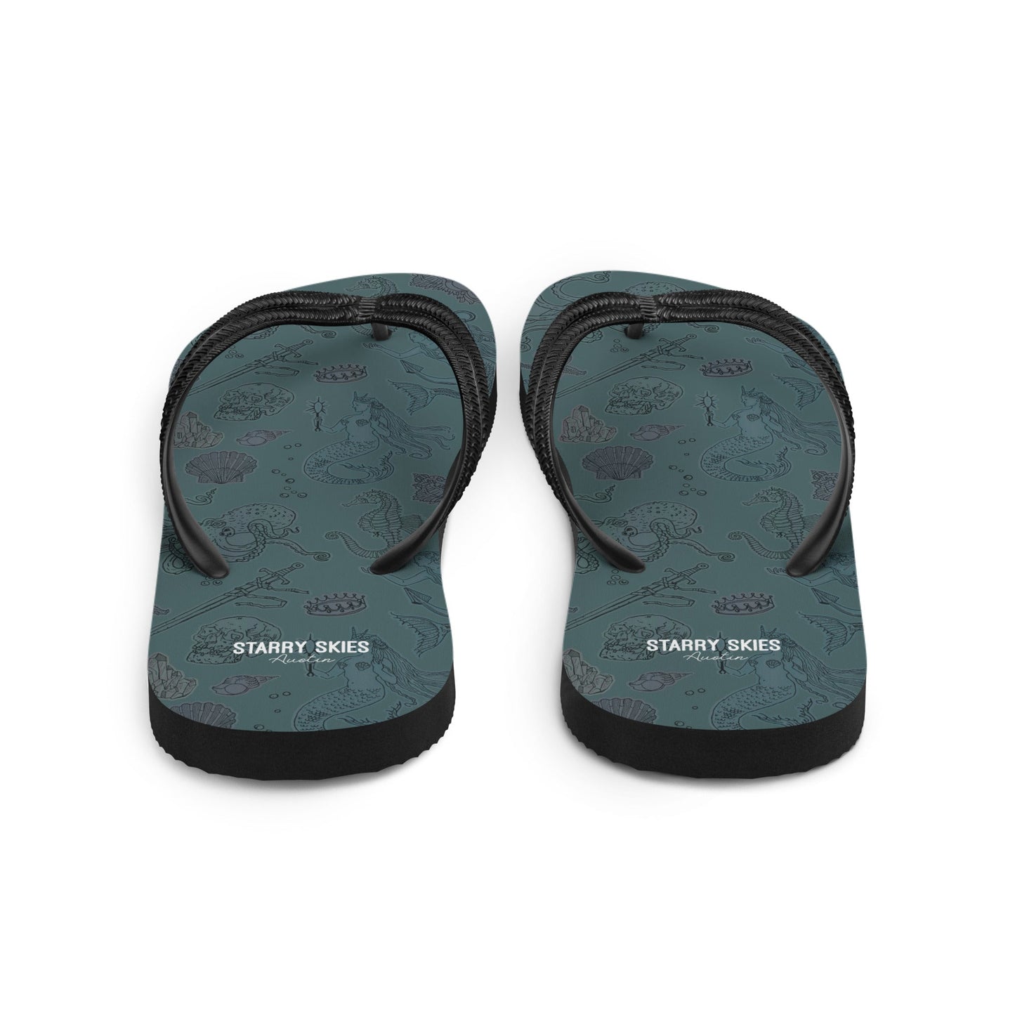 Dark Siren Flip - Flops - Starry Skies Austin