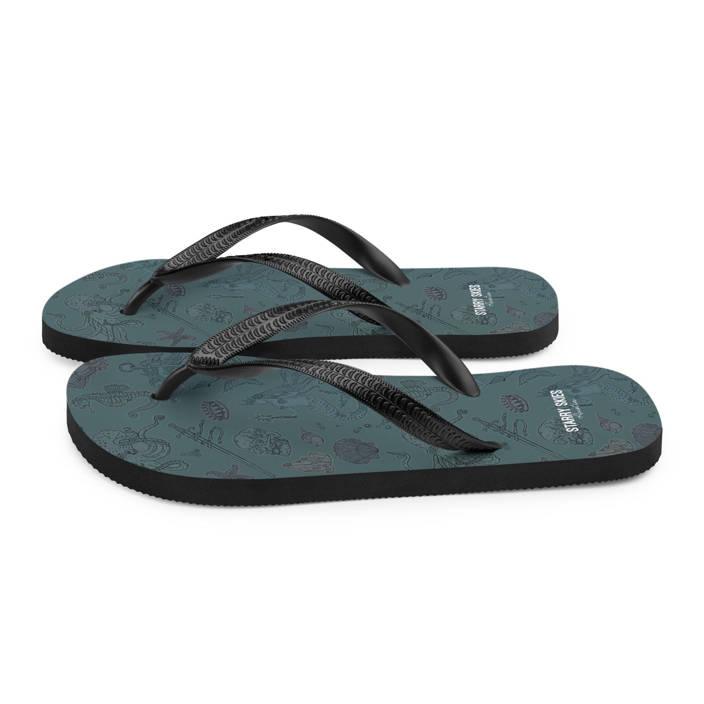 Dark Siren Flip - Flops - Starry Skies Austin