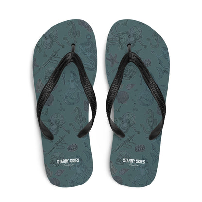 Dark Siren Flip - Flops - Starry Skies Austin