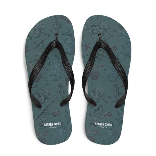 Dark Siren Flip - Flops - Starry Skies Austin