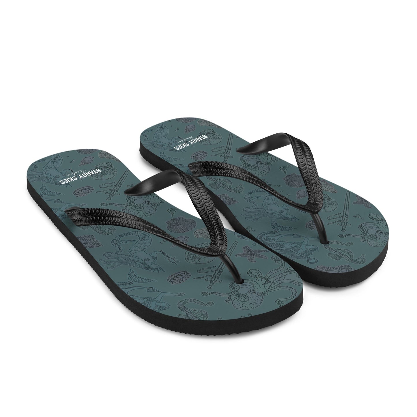 Dark Siren Flip - Flops - Starry Skies Austin