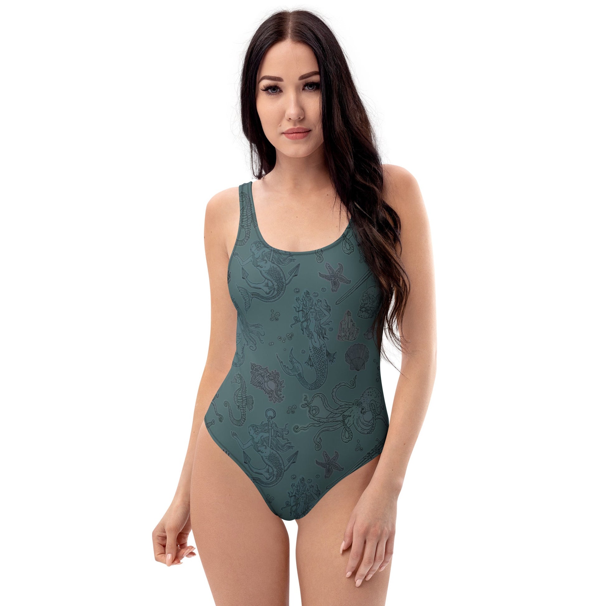 Dark Siren One - Piece Swimsuit - Starry Skies Austin