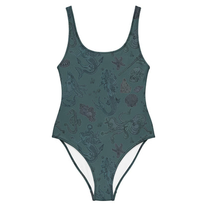 Dark Siren One - Piece Swimsuit - Starry Skies Austin