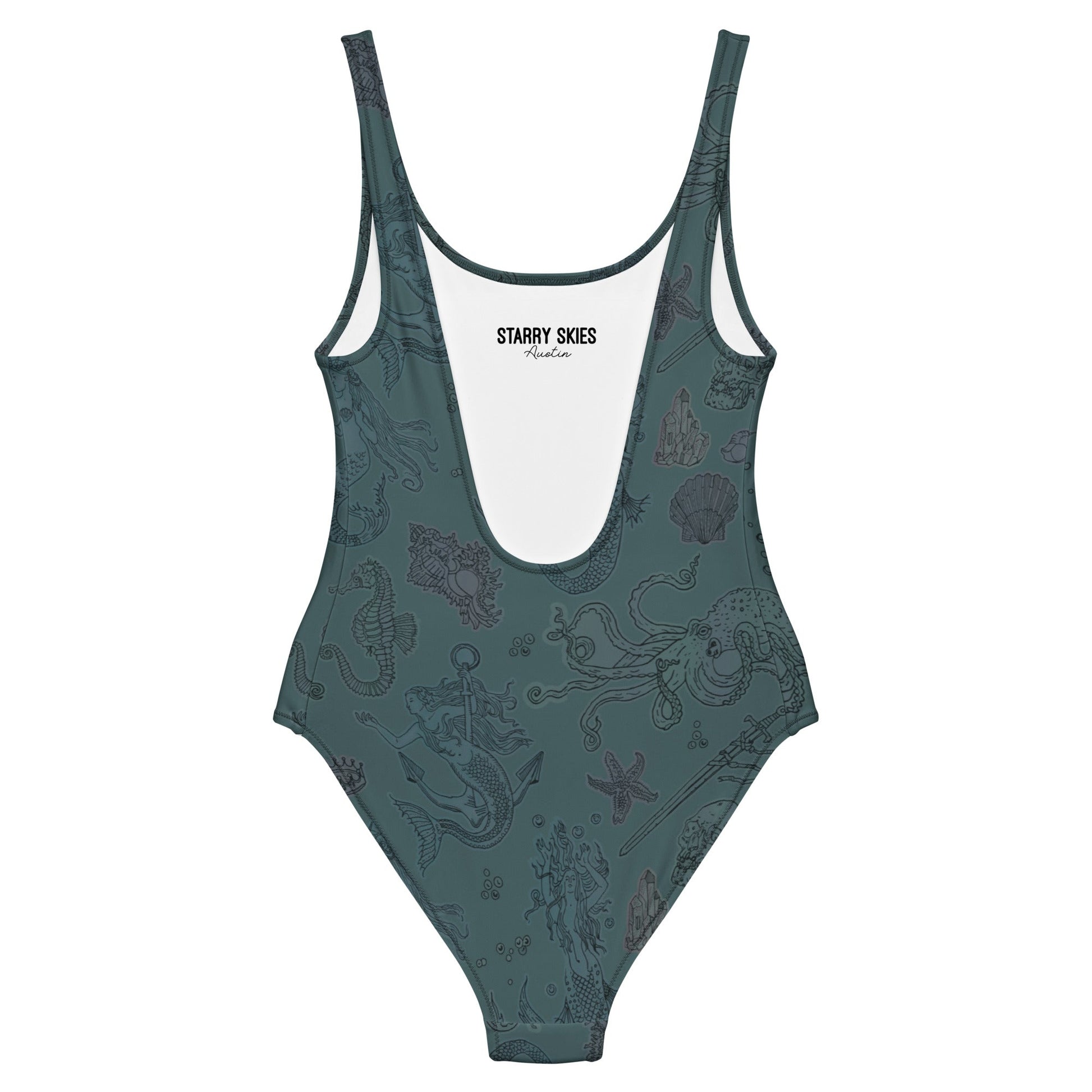 Dark Siren One - Piece Swimsuit - Starry Skies Austin
