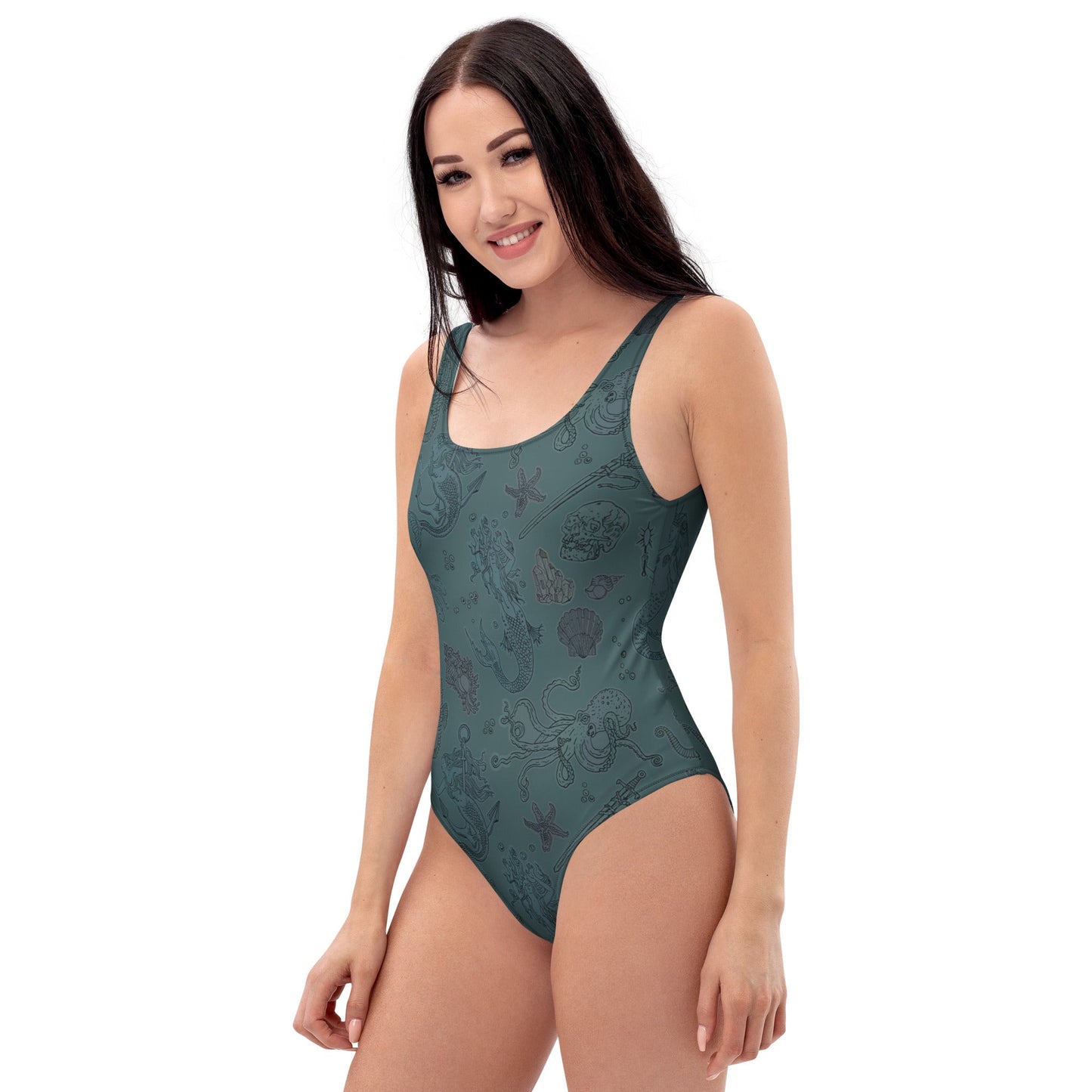 Dark Siren One - Piece Swimsuit - Starry Skies Austin