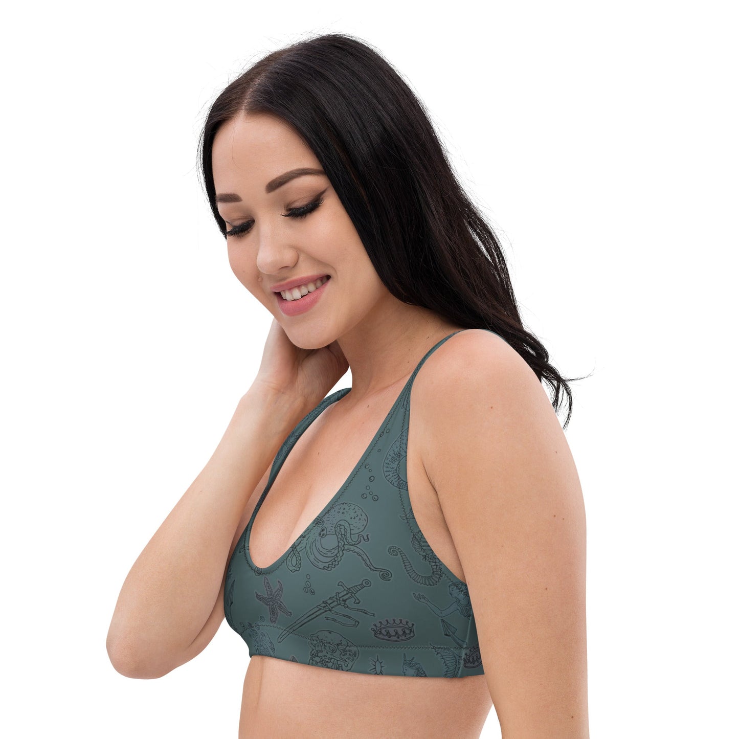 Dark Siren Padded Bikini Top - Starry Skies Austin