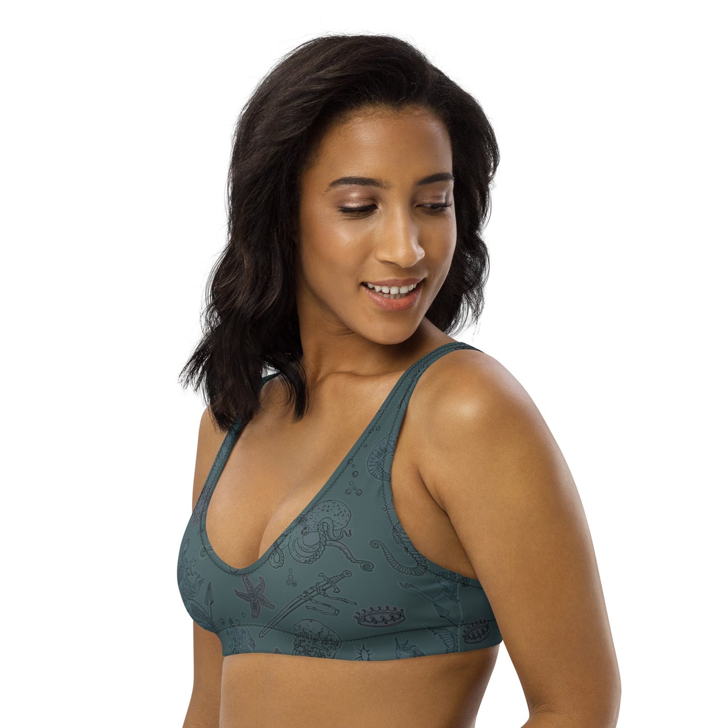 Dark Siren Padded Bikini Top - Starry Skies Austin