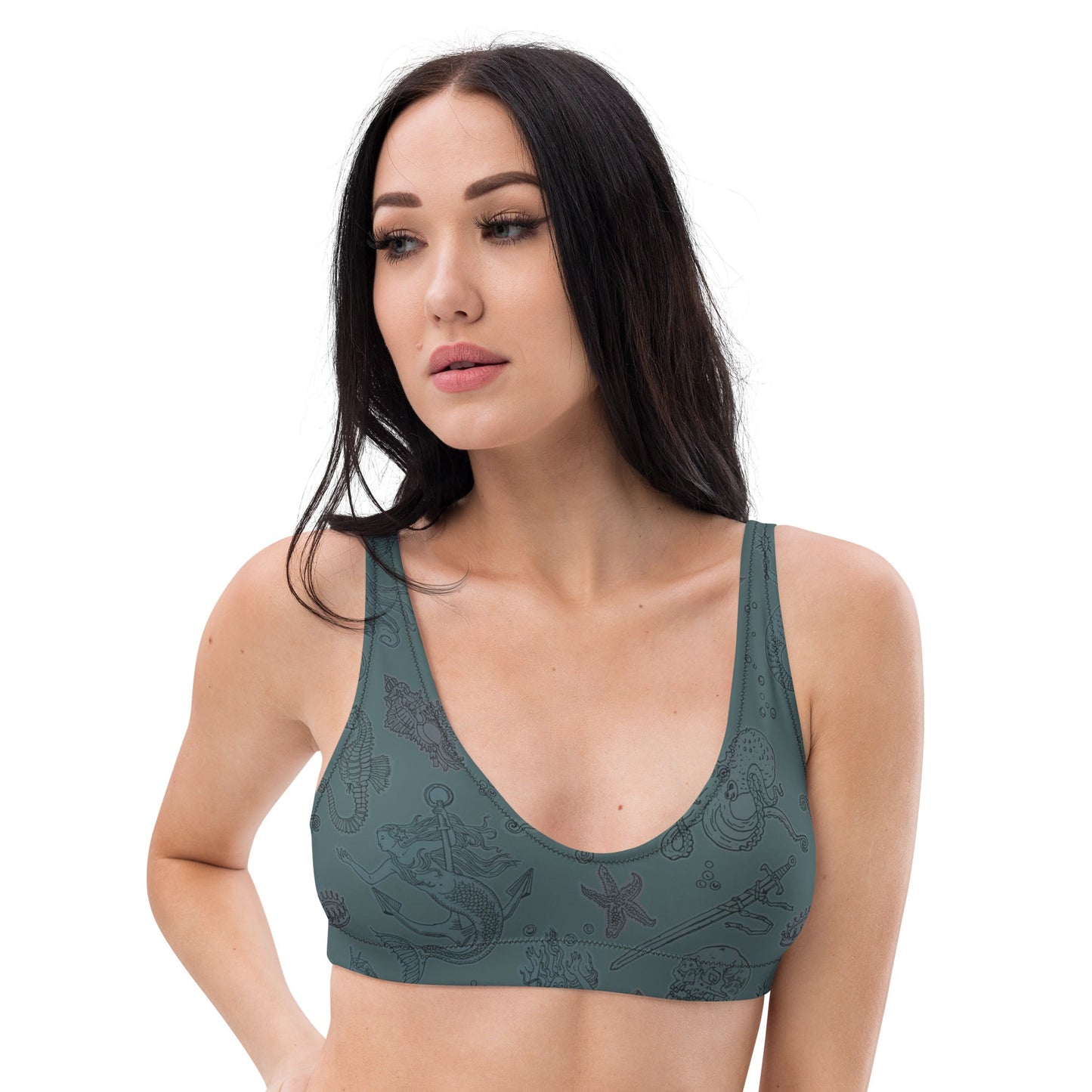 Dark Siren Padded Bikini Top - Starry Skies Austin