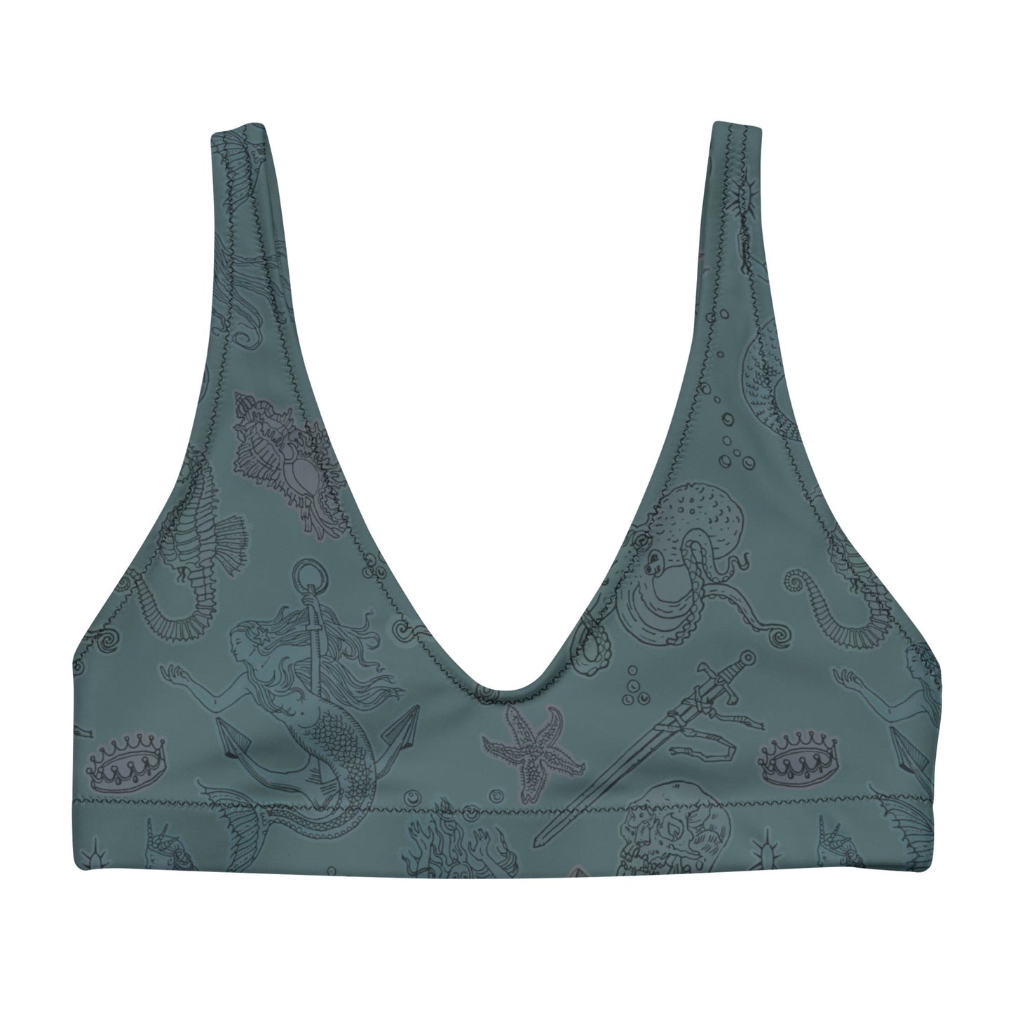Dark Siren Padded Bikini Top - Starry Skies Austin