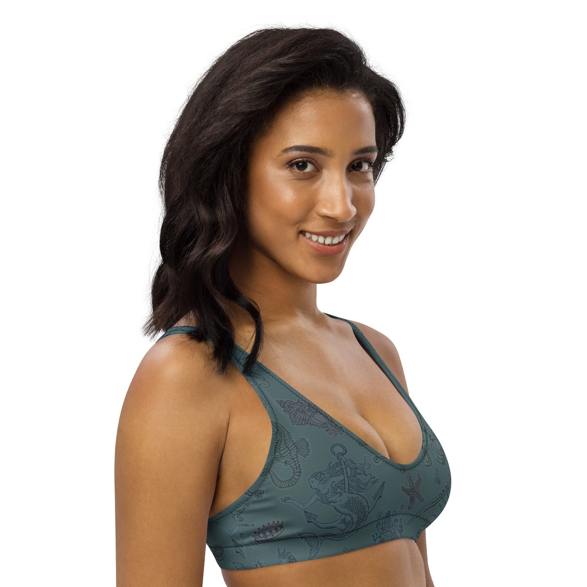 Dark Siren Padded Bikini Top - Starry Skies Austin