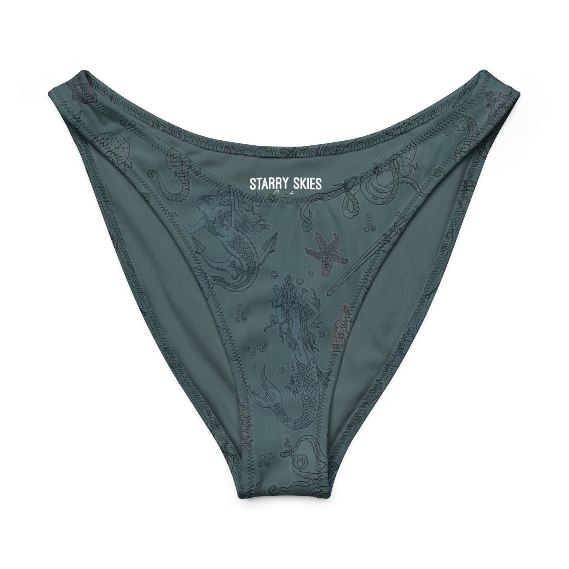 Dark Siren V - Cut Bikini Bottom - Starry Skies Austin