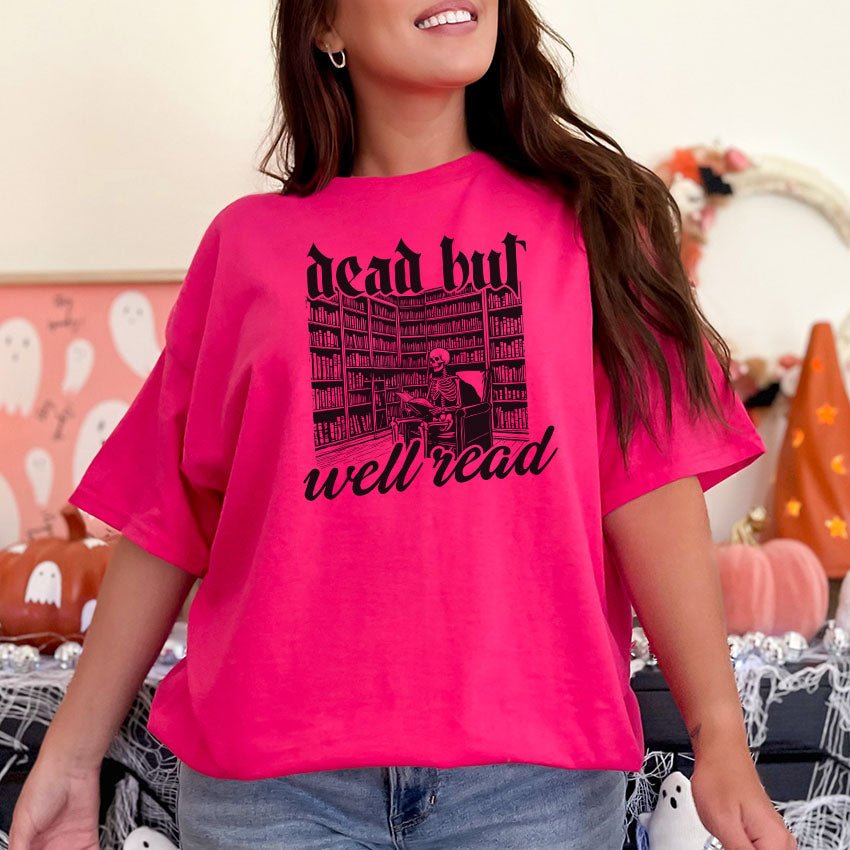 Dead But Well Read Gildan Softstyle Shirt - Starry Skies Austin