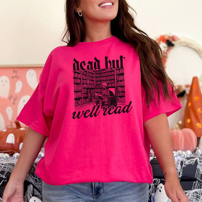 Dead But Well Read Gildan Softstyle Shirt - Starry Skies Austin