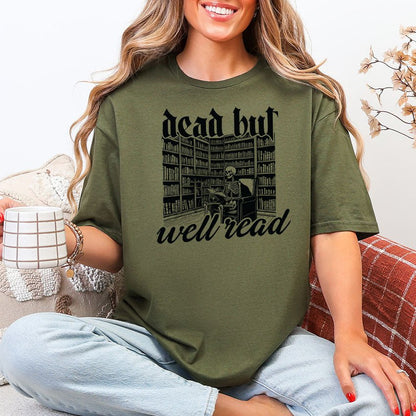 Dead But Well Read Gildan Softstyle Shirt - Starry Skies Austin