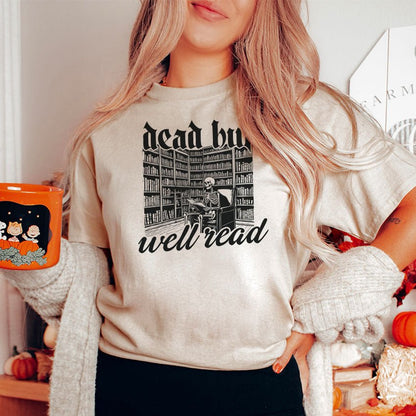 Dead But Well Read Gildan Softstyle Shirt - Starry Skies Austin