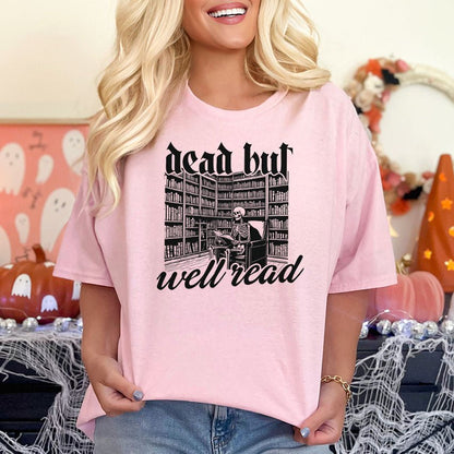 Dead But Well Read Gildan Softstyle Shirt - Starry Skies Austin