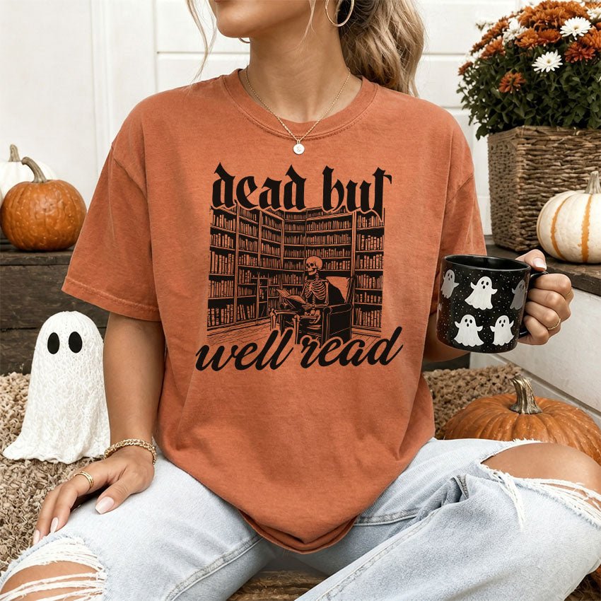 Dead But Well Read Heavyweight Comfort Colors Shirt - Starry Skies Austin