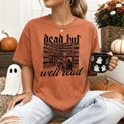 Dead But Well Read Heavyweight Comfort Colors Shirt - Starry Skies Austin