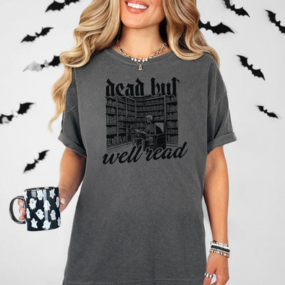 Dead But Well Read Heavyweight Comfort Colors Shirt - Starry Skies Austin